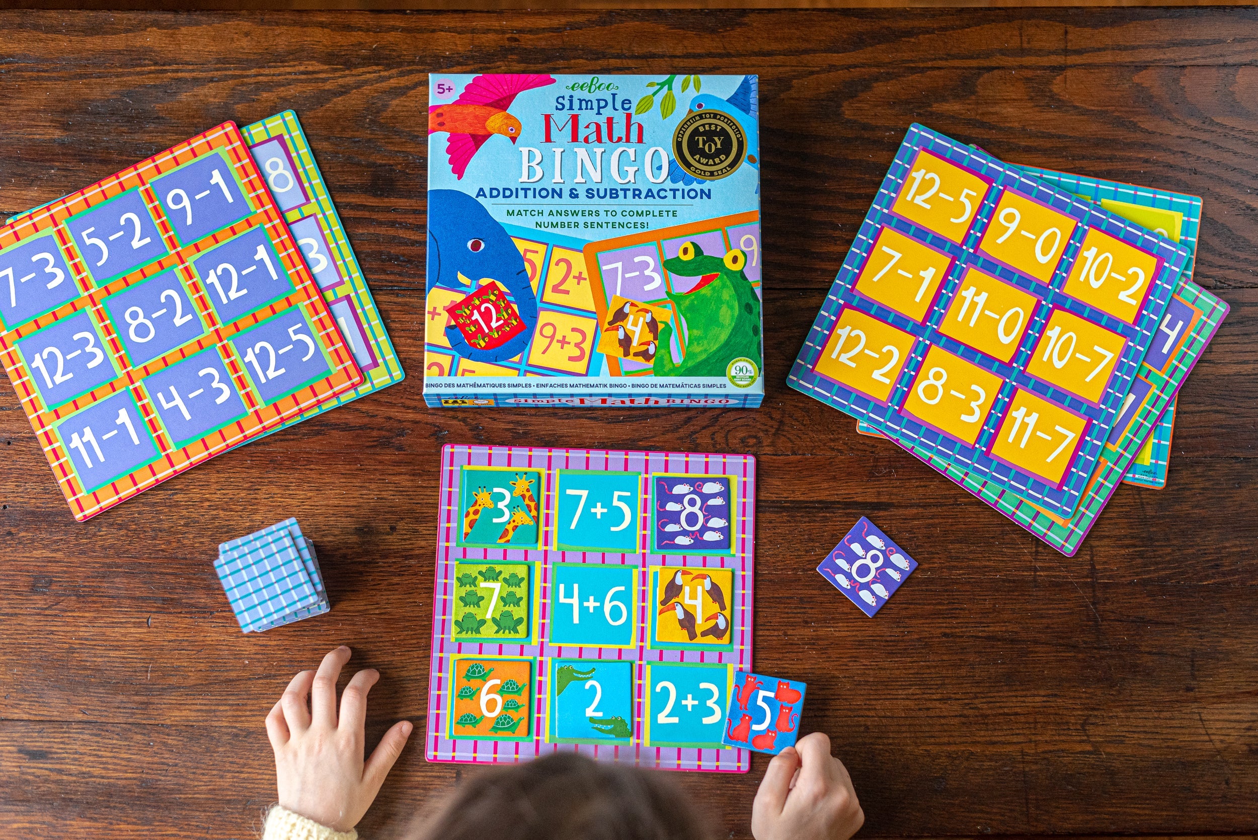 eeBoo Simple Math Bingo