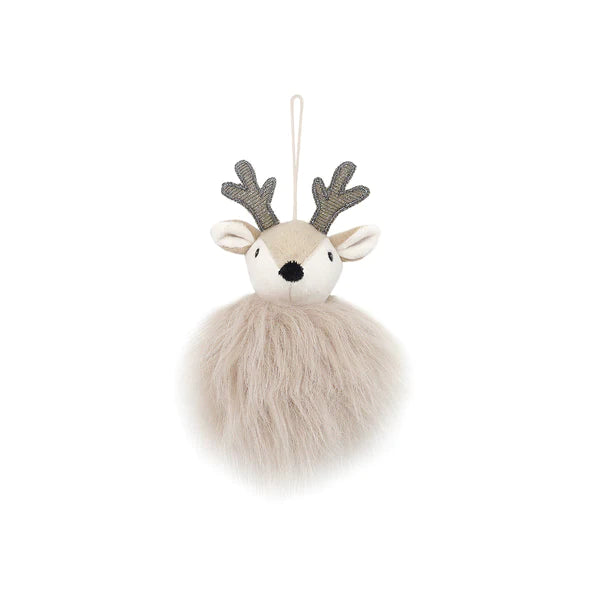 Mon Ami Taupe Reindeer Ornament