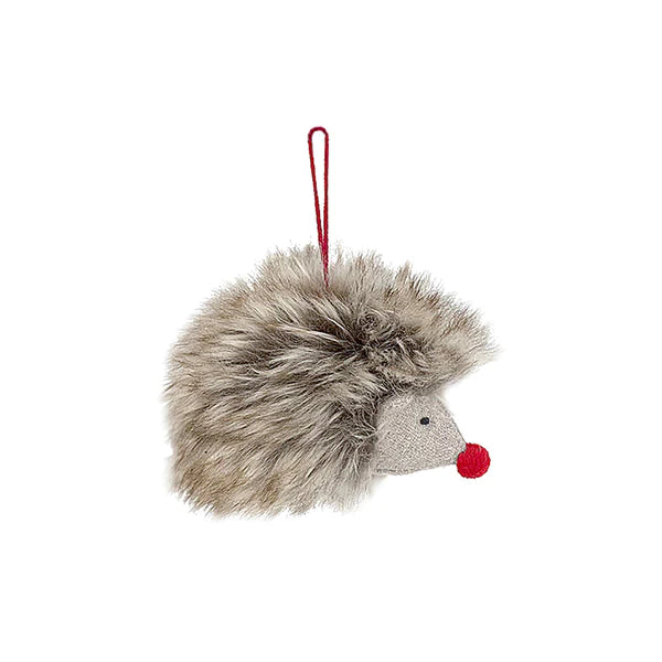 Mon Ami Furry Hedgehog Ornament