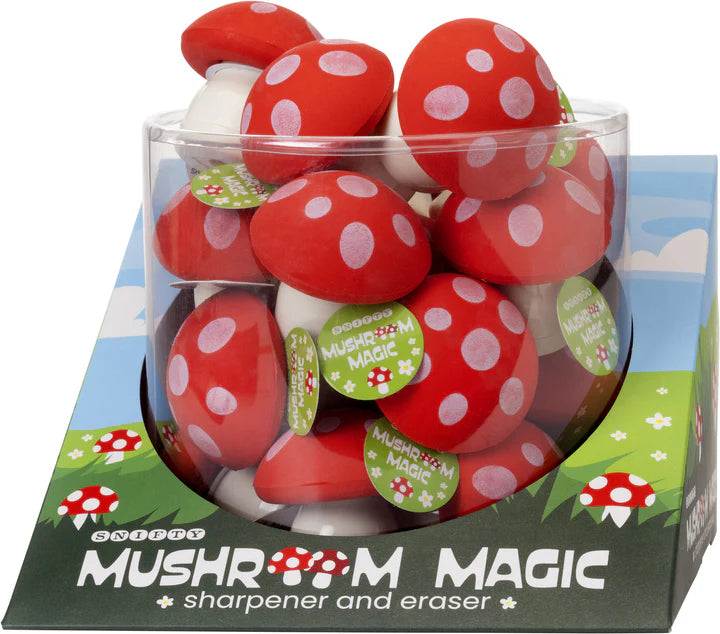 Mushroom Magic Sharpener and Eraser