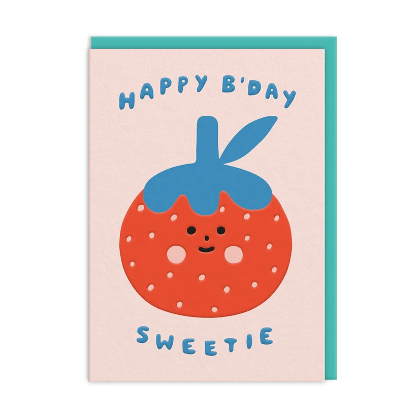 Birthday Card Birthday Sweetie Strawberry