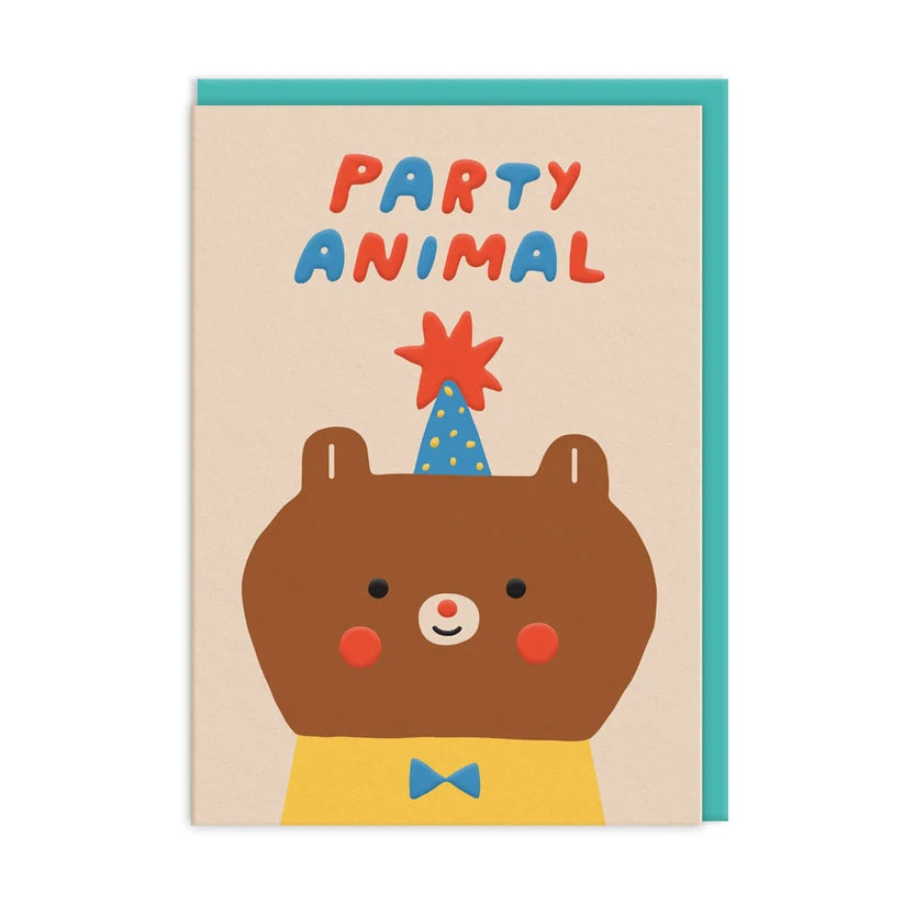 Birthday Card Birthday Party Animal Bear