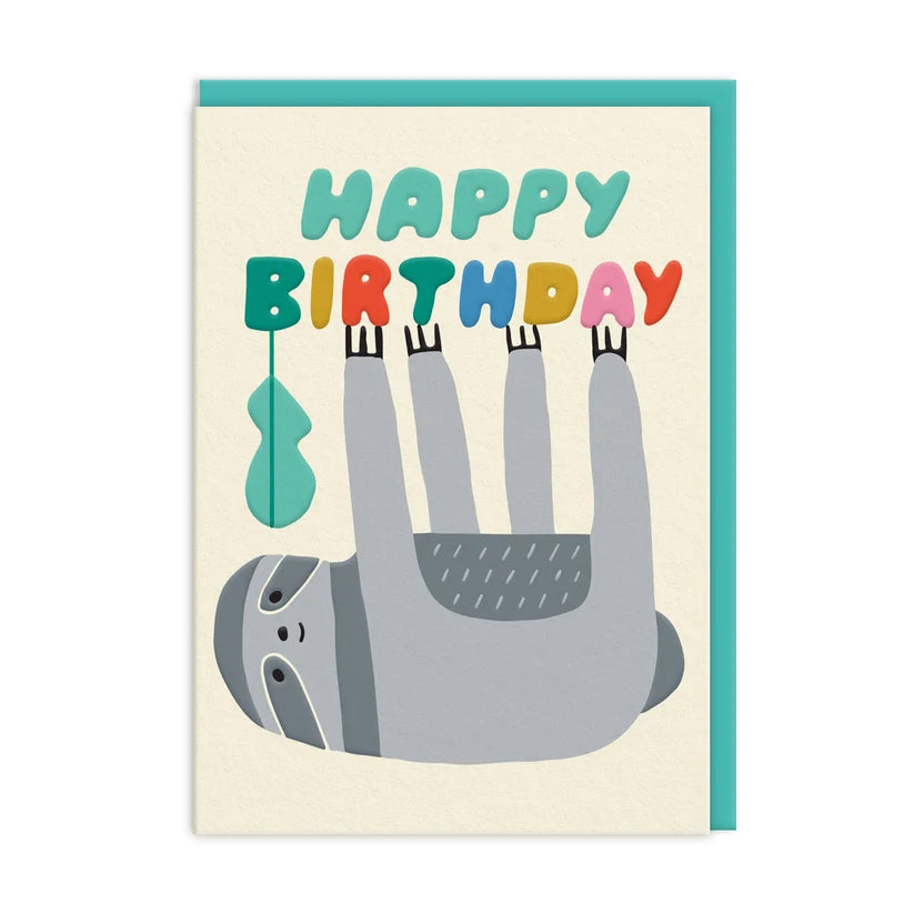 Birthday Card Birthday Sloth