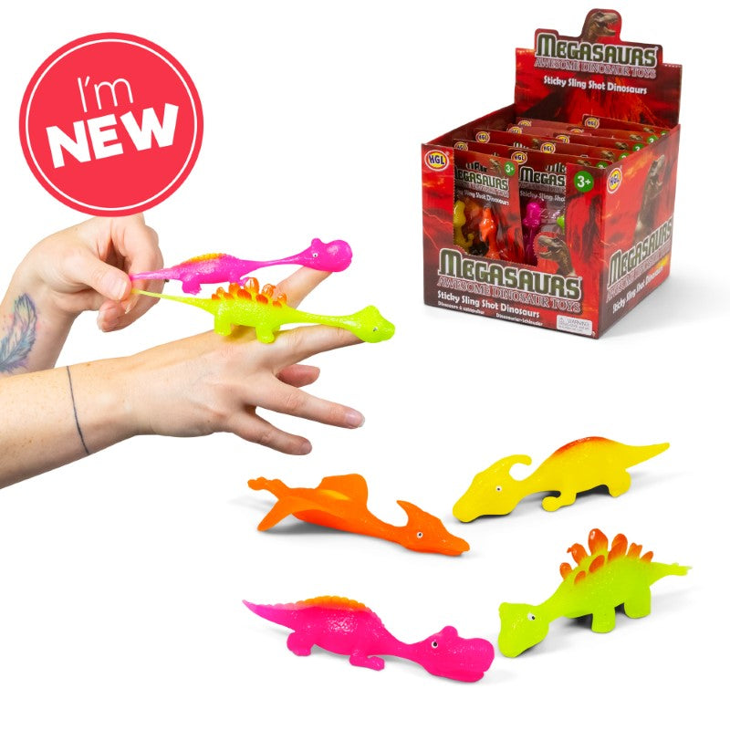 Sticky Slingshot Dinosaurs 2 Pack
