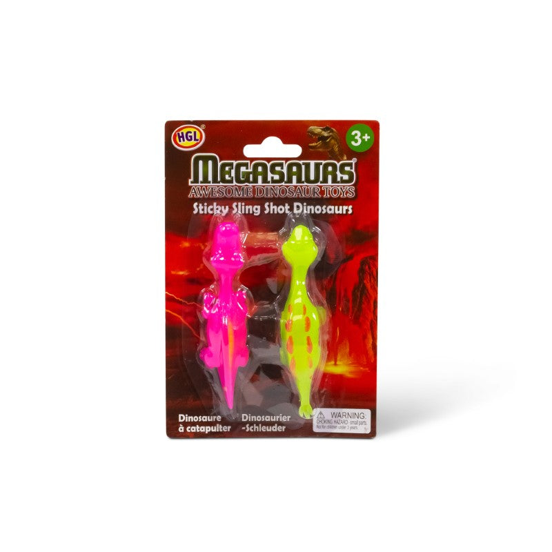 Sticky Slingshot Dinosaurs 2 Pack