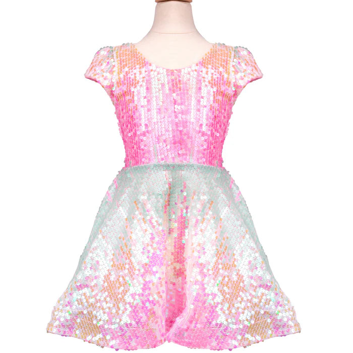 Great Pretenders Sorbet Swirl Skater Dress - Size: 3-4