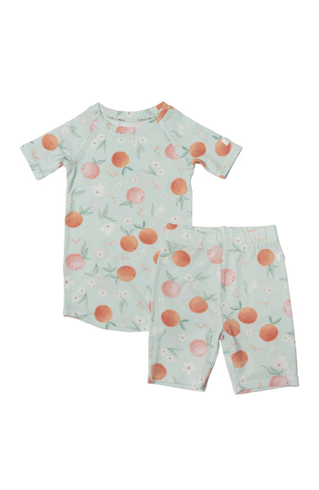 Loulou Lollipop Short Pajama Set - Peaches - Various Sizes