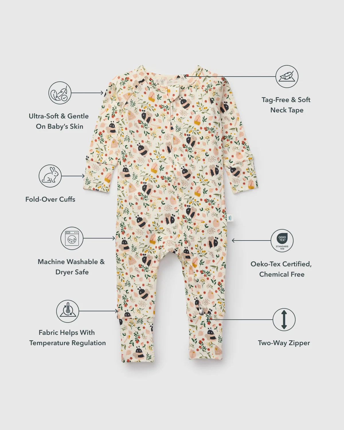 Loulou Lollipop Sleeper - Bumble Bees - Various Sizes