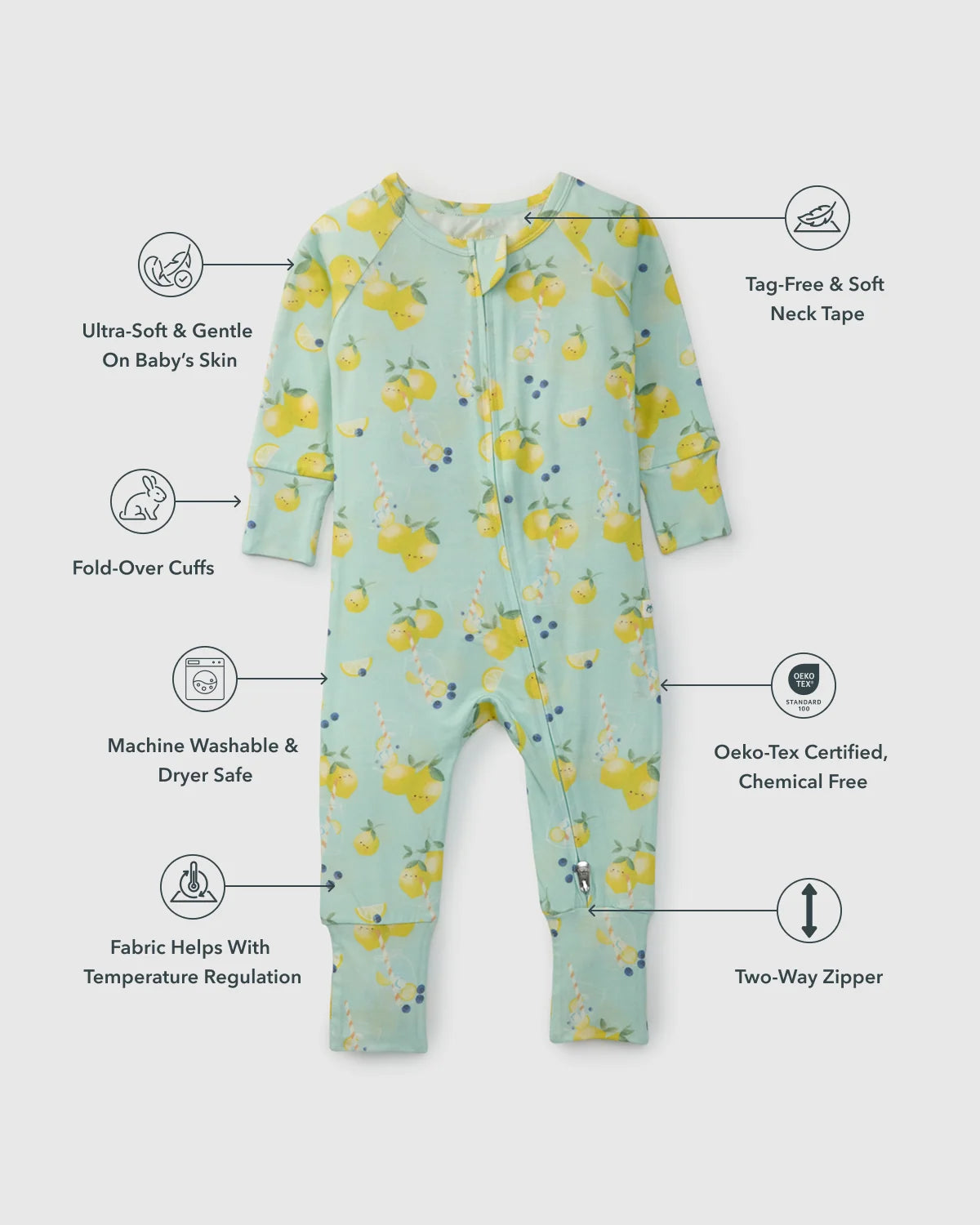 Loulou Lollipop Sleeper - Lemon Squeezy - Various Sizes
