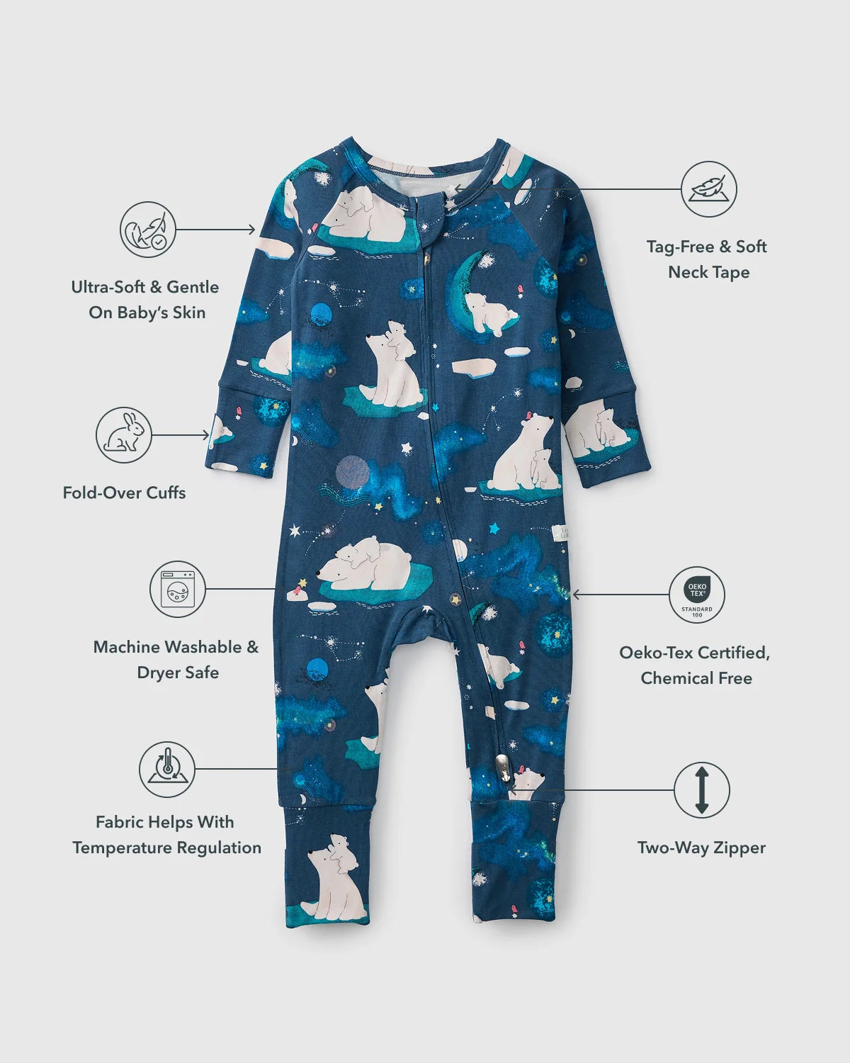 Loulou Lollipop Sleeper - Stargazing Bear - Various Sizes