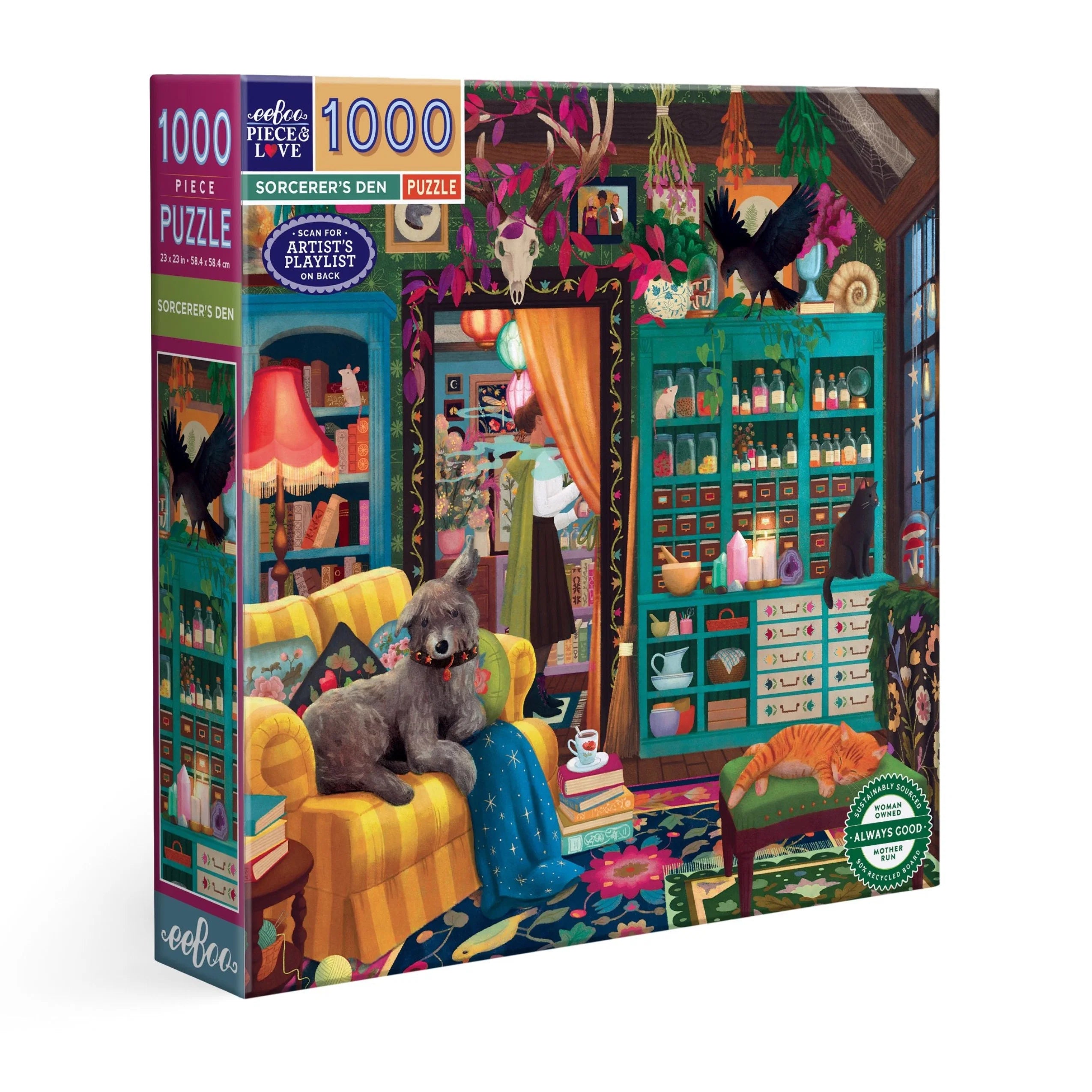 eeBoo Sorcerer's Den 1000 Piece Puzzle