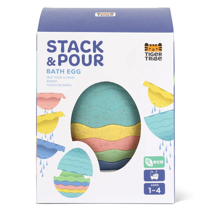 Tiger Tribe Eco Stack & Pour - Bath Egg