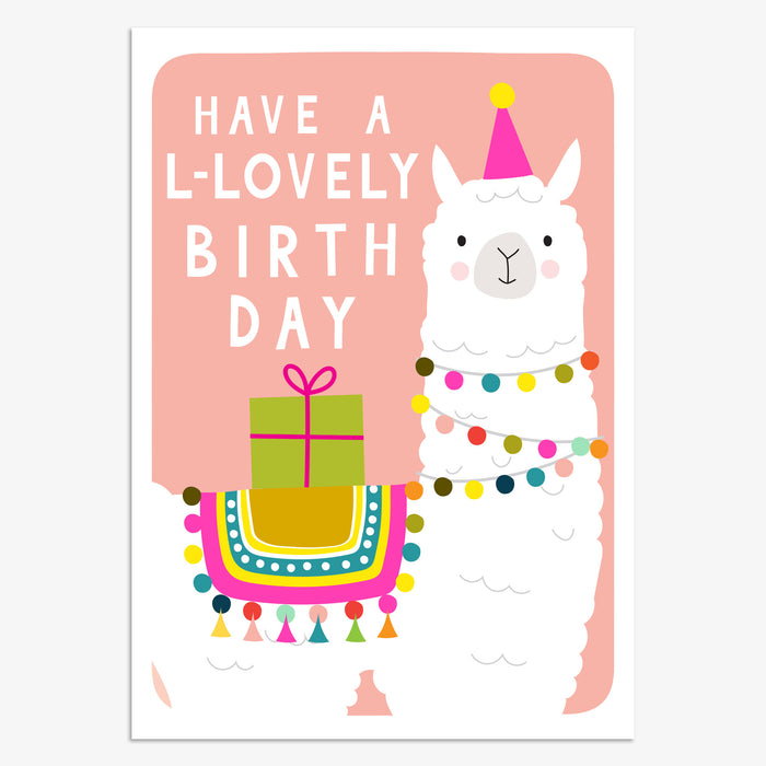 Birthday Card Llovely Llama