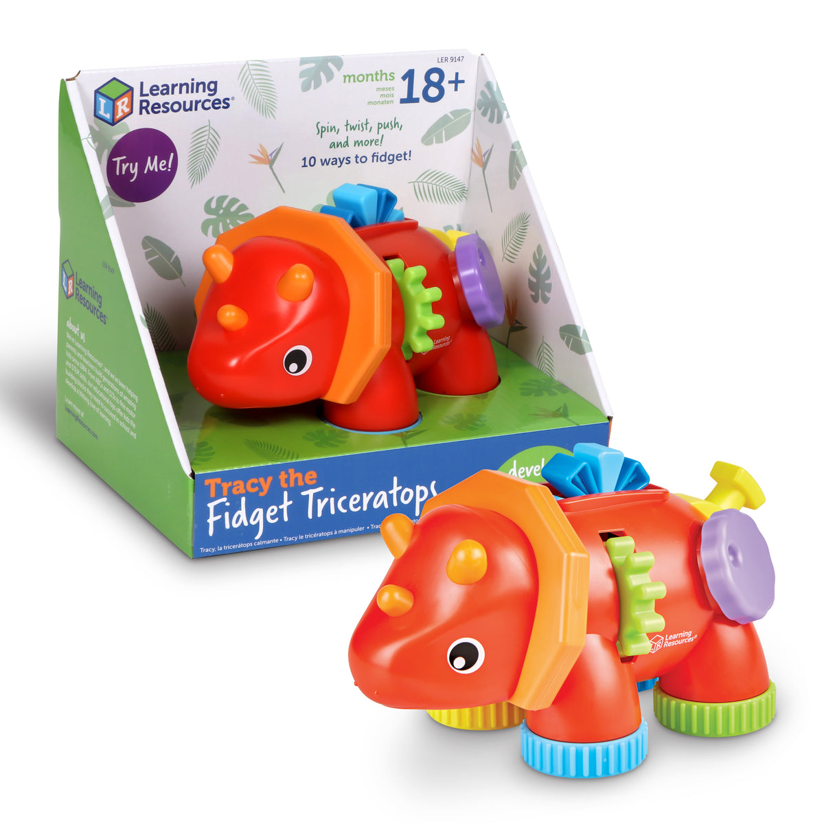 Learning Resources Tracy the Fidget Triceratops