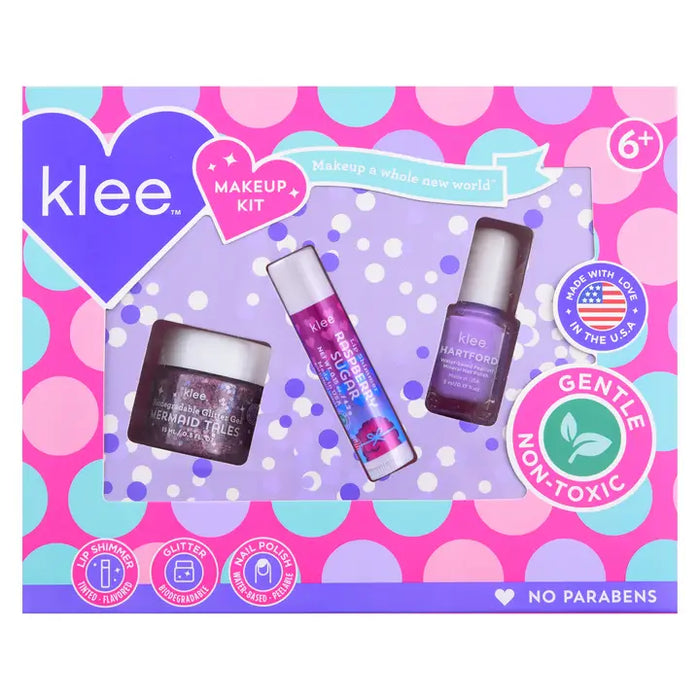 Klee Kids Natural Play Makeup Set Sugar Pop - Purple Candy Sprinkles