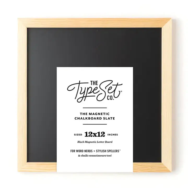 12 x 12 Black Magnetic Chalkboard