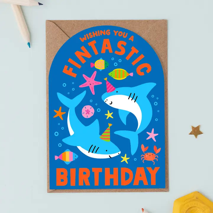 Birthday Card Fintastic Shark