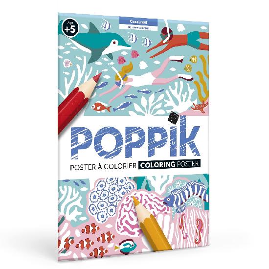 Poppik Colouring Poster - Barrier Reef