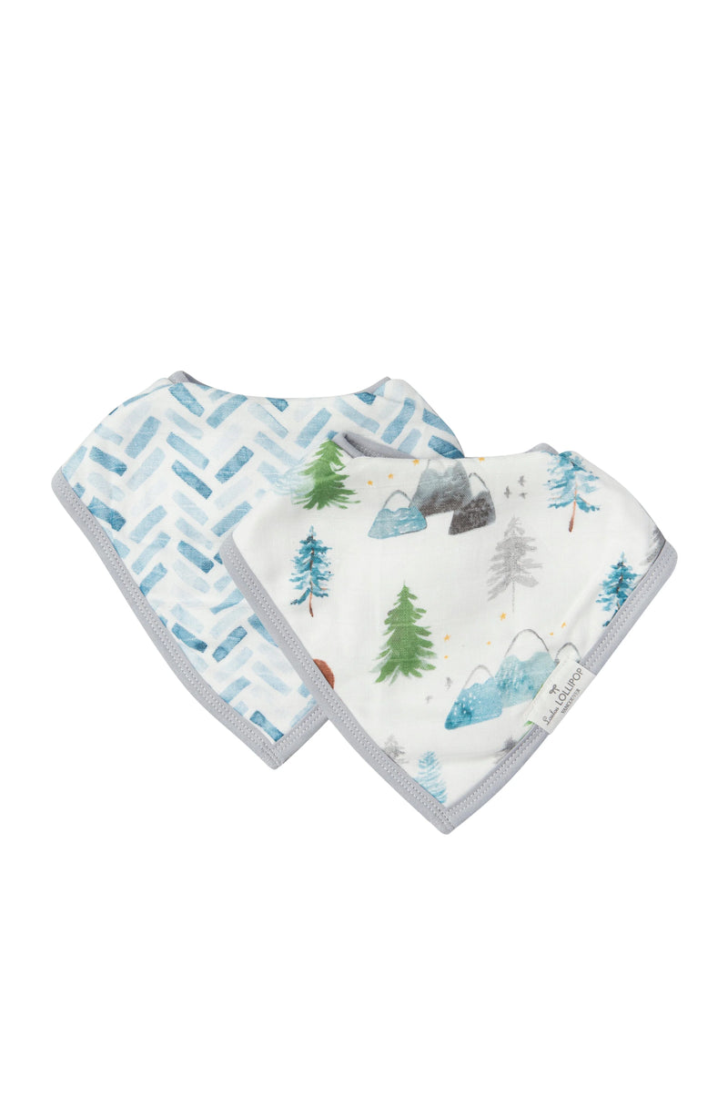 Loulou Lollipop Muslin Bandana Bib Set - Various Styles