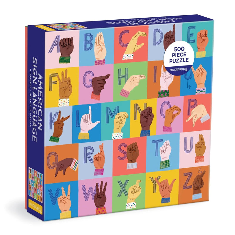American Sign Language Alphabet 500pc Family Puzzle