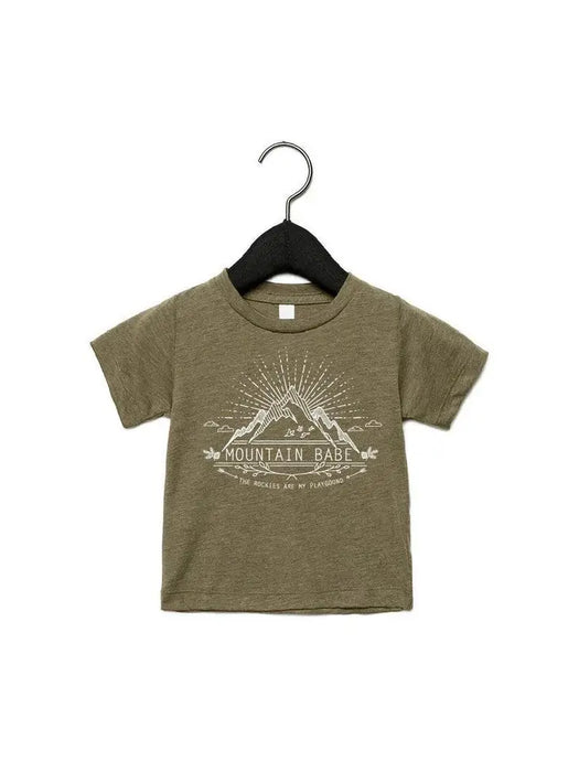 Portage and Main Mountain Babe Tee - Olive - Various Sizes