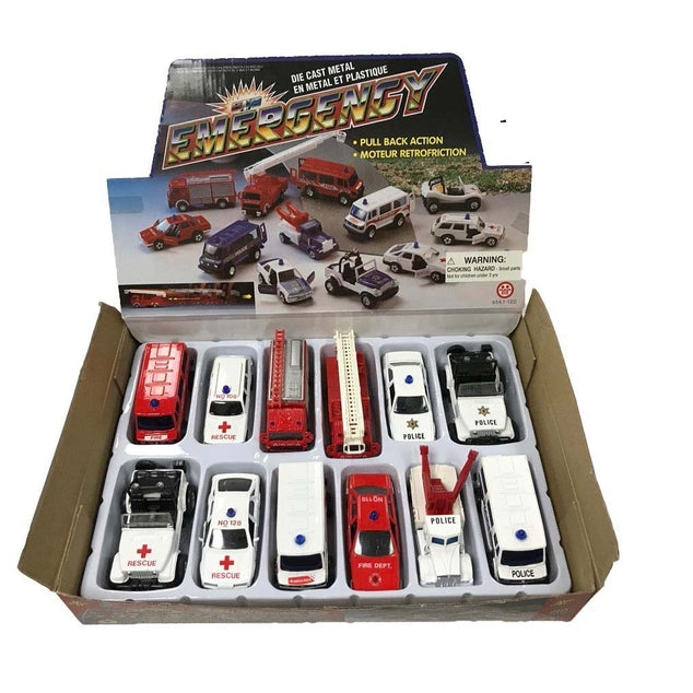 Diecast Emergency Team Pull Backs - Various Styles