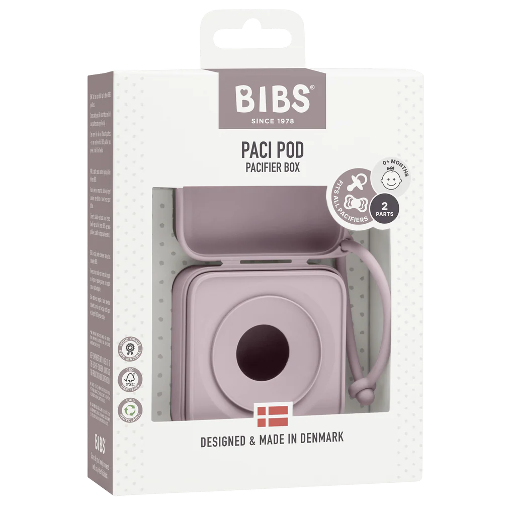 BIBS Pacifier Box - Dusky Lilac