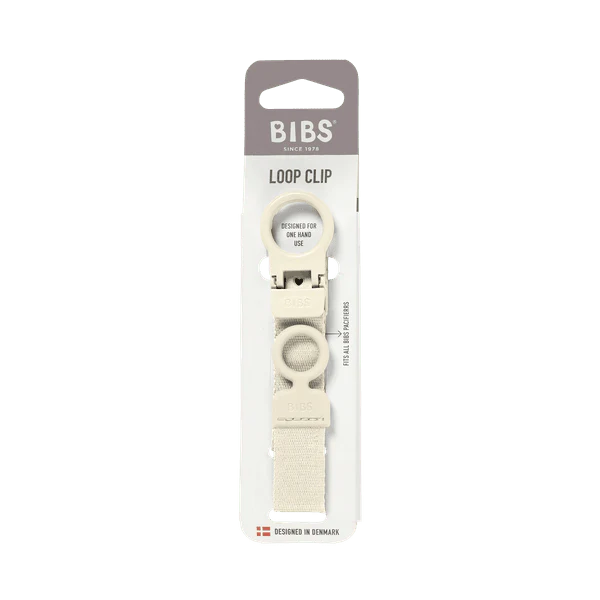 BIBS Pacifier Clip Loop - Ivory