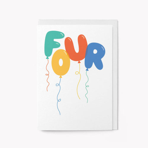 Birthday Card 4th Birthday