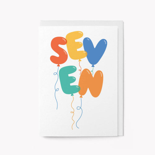 Birthday Card 7th Birthday