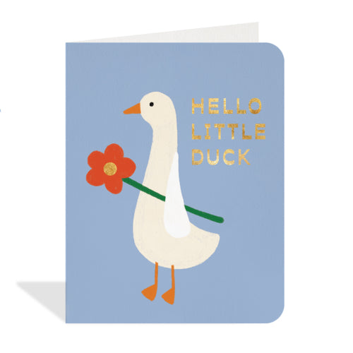 New Baby Card Little Duck
