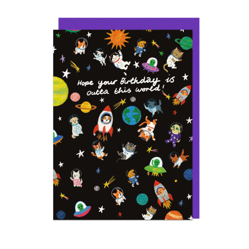 Birthday Card Outta This World