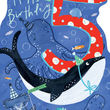 Birthday Card 5th Under the Sea