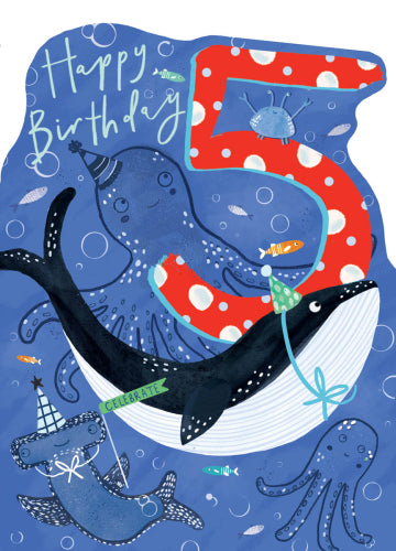 Birthday Card 5th Under the Sea