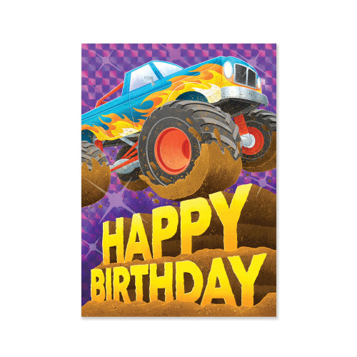 Birthday Card Big Wheel Truck