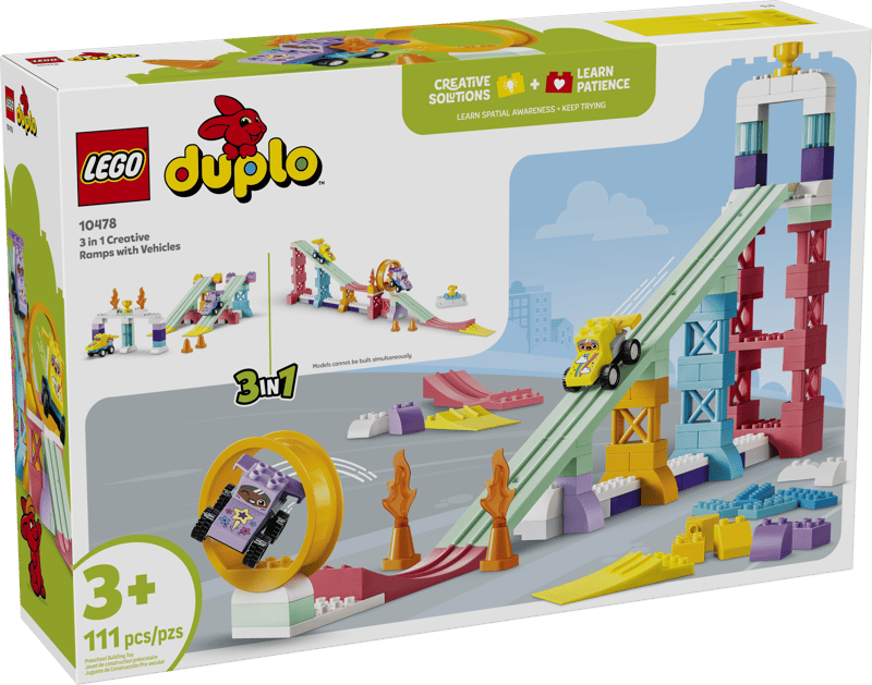 Lego Duplo 3 in 1 Creative Ramps with Vehicles 10478