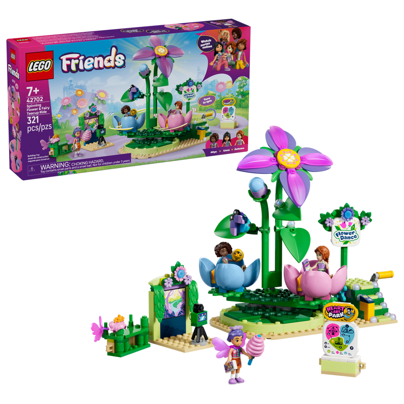 Lego Friends Spinning Flower & Fairy Teacup Ride 42702
