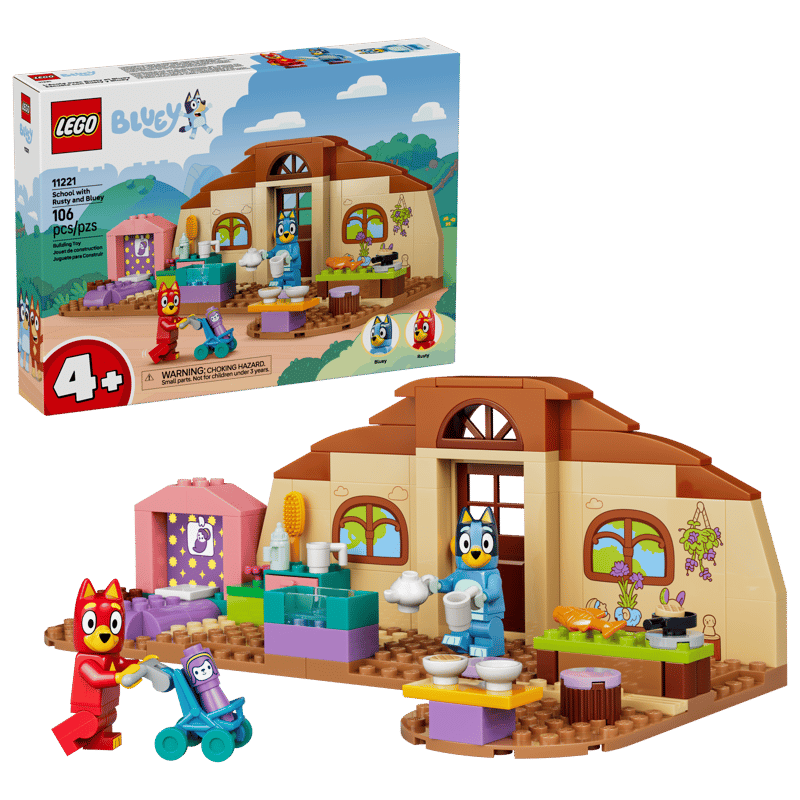 Lego Duplo Bluey School with Rusty and Bluey 11221