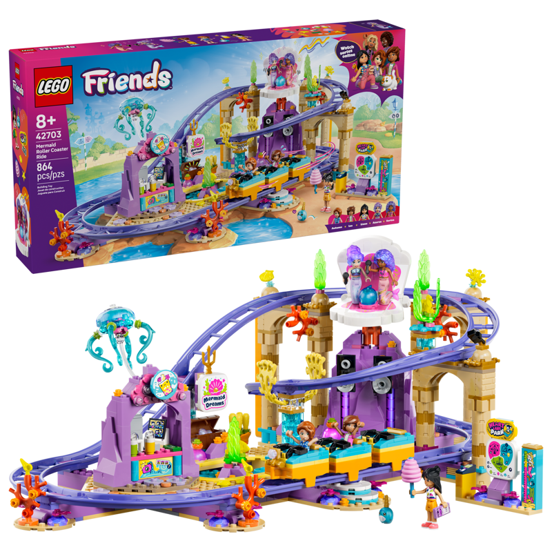 Lego Friends Mermaid Roller Coaster Ride 42703