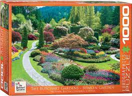 Eurographics 1000 Piece Puzzle - Butchart Gardens Sunken