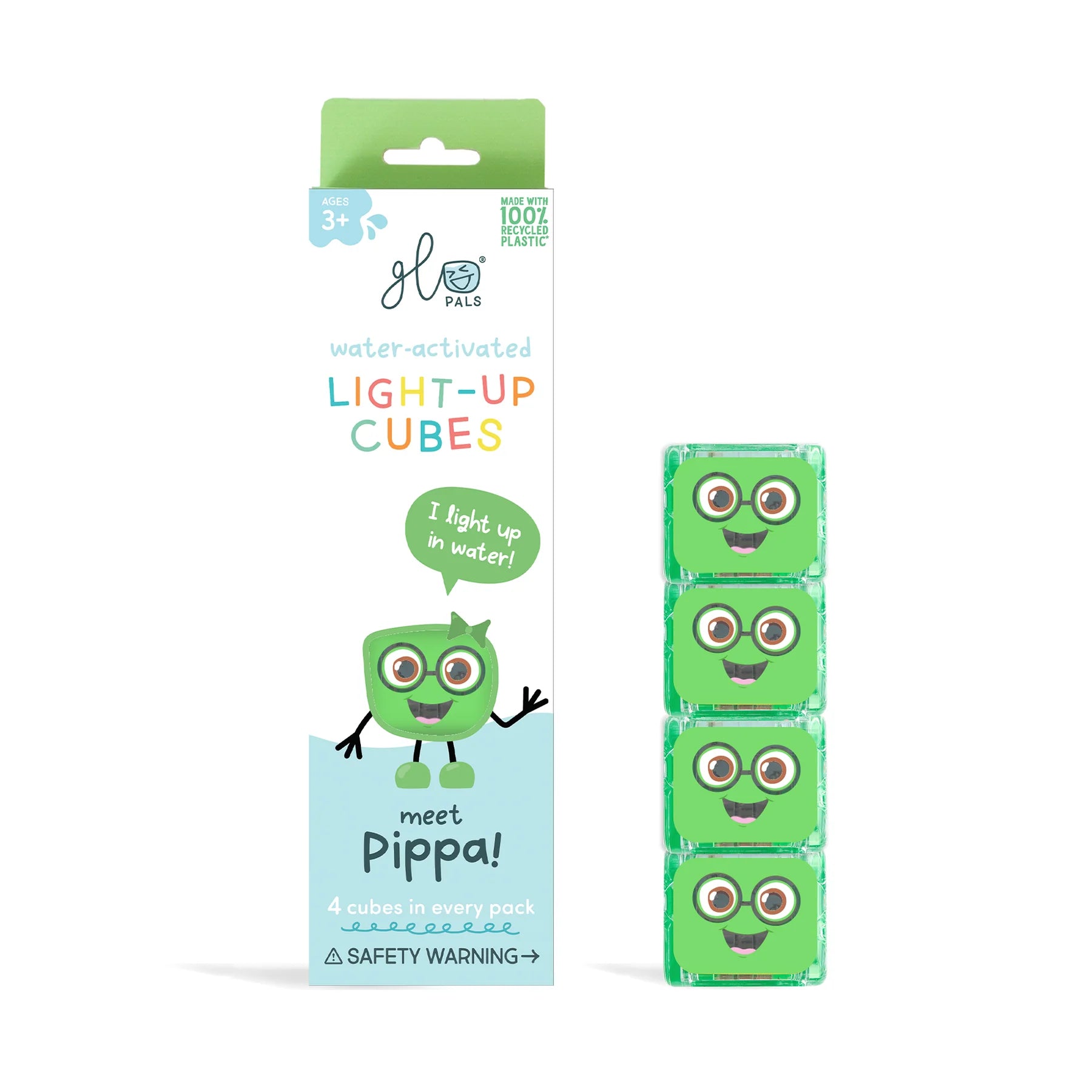 Glo Pals Light-Up Cubes 4 Pack - Various Styles