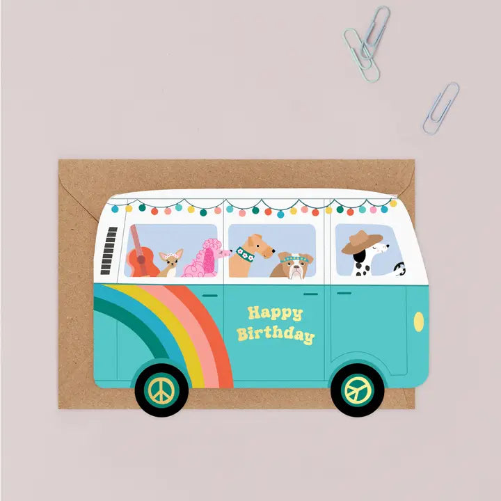 Birthday Card Paws on Tour