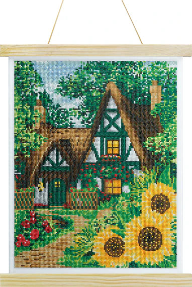 Crystal Art Scroll Kit - Woodland Thatch