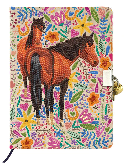 Crystal Art Secret Diary Kit - Horse Love