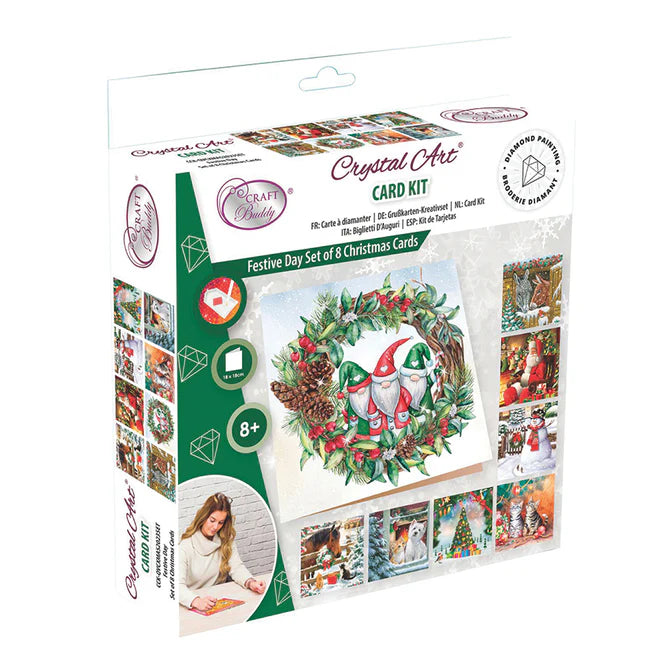 Crystal Art Card Kit Box Set - Christmas Cards