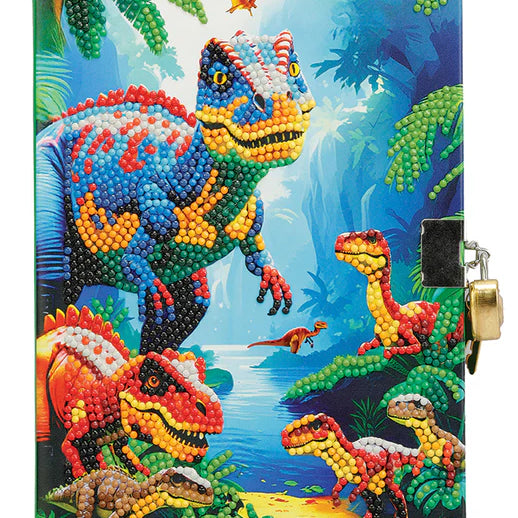 Crystal Art Secret Diary Kit - Dinosaurs