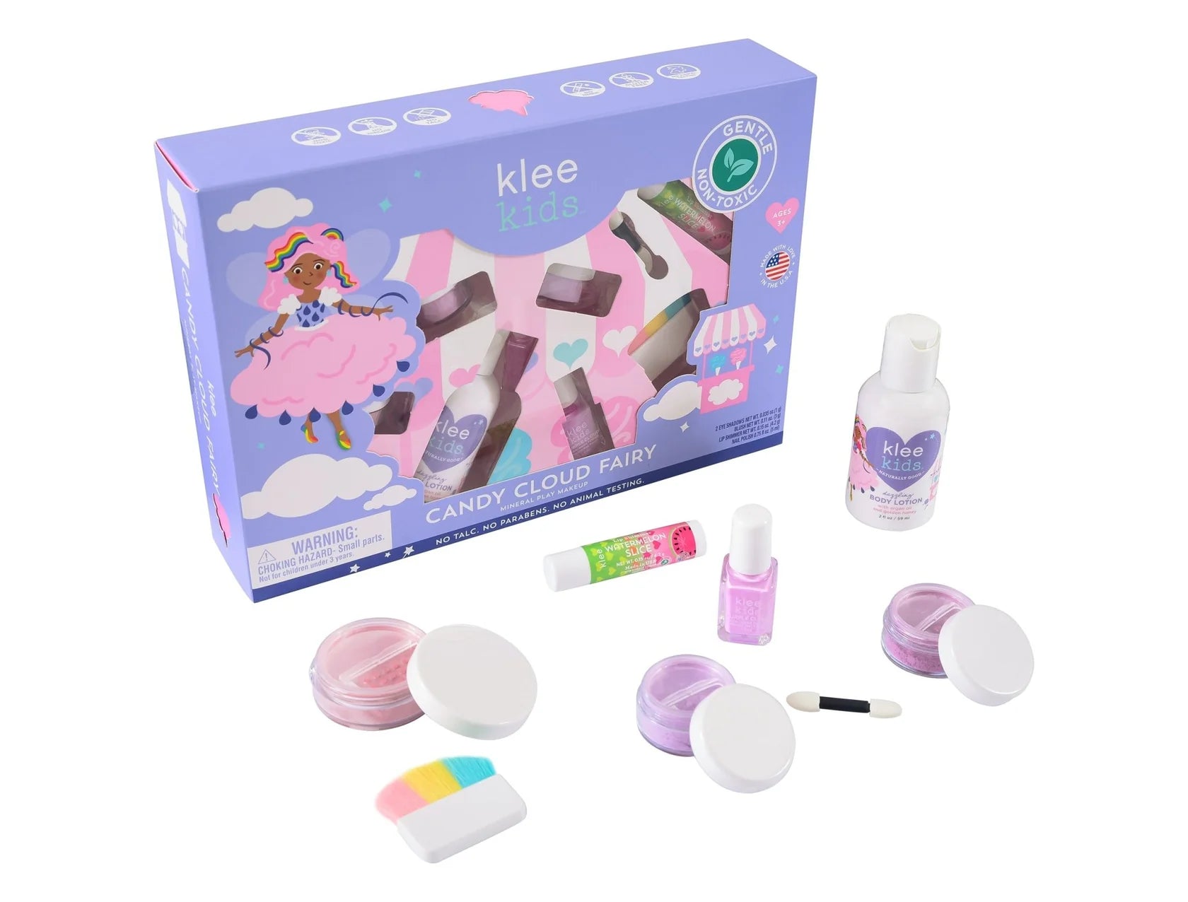Klee Kids Natural Deluxe Play Makeup Set - Candy Cloud Fairy