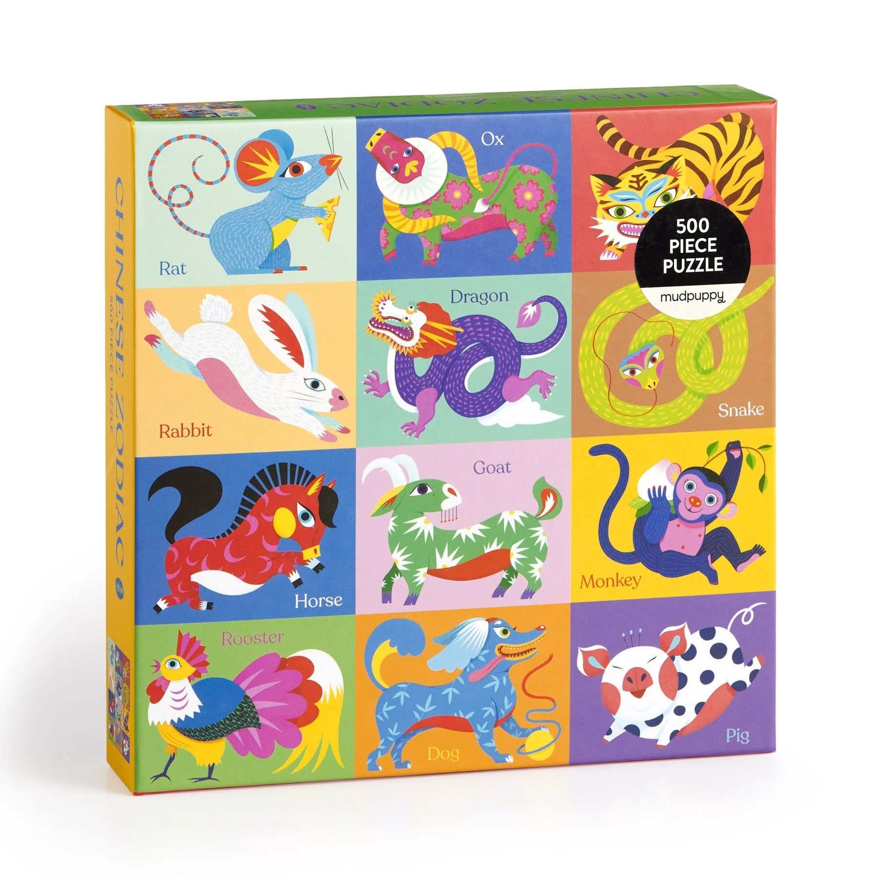 Mudpuppy 500 Piece Family Puzzle - Chinese Zodiac