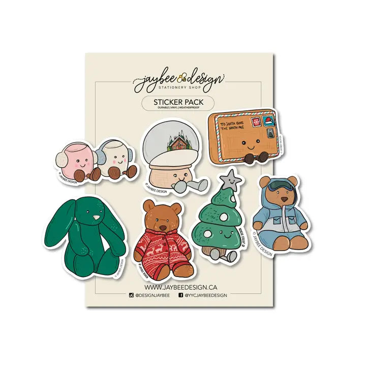 Jellycat Vinyl Sticker Packs