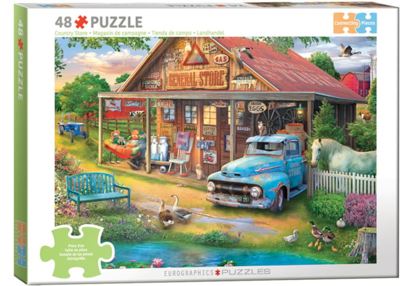 Eurographics 48 Piece Puzzle  - Connecting Pieces - Country Store